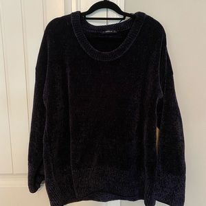 Navy Chenille Sweater
